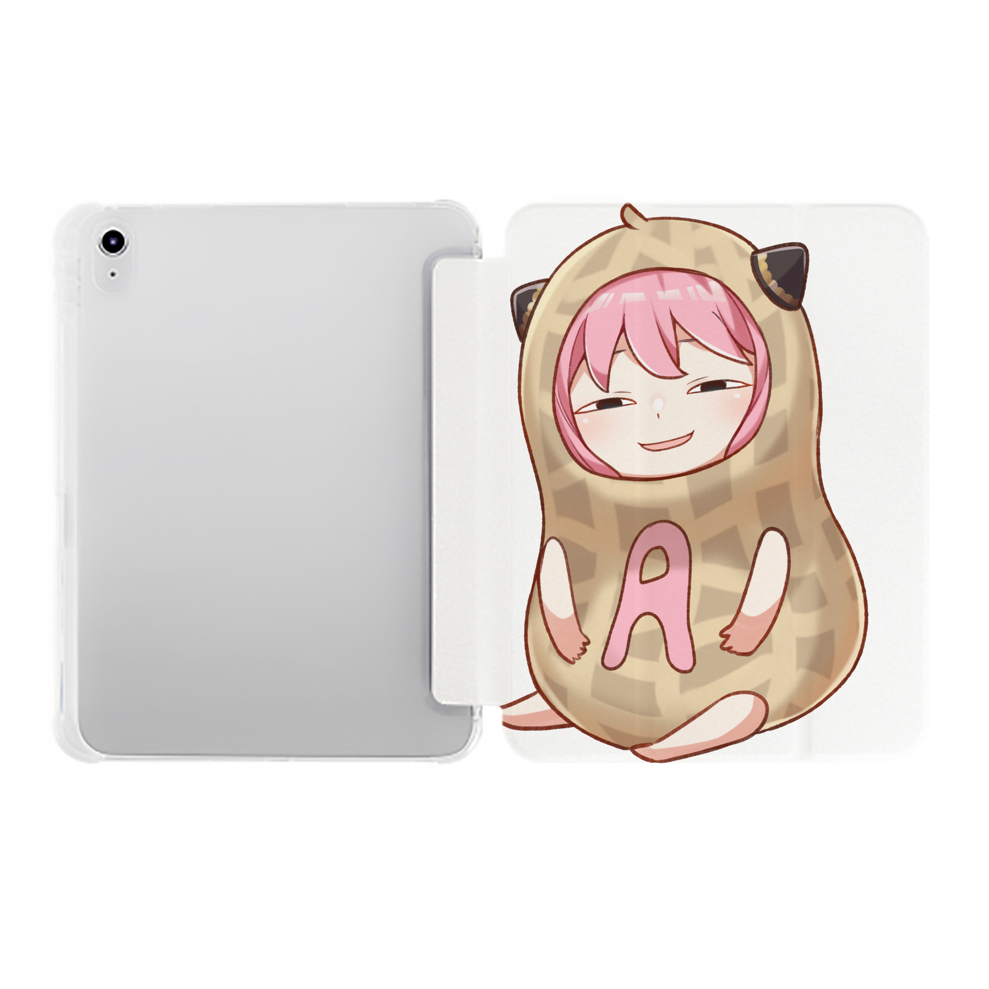 （画像用） SPY×FAMILY间谍家家酒 IPad ケース ペン収納付き 三つ折りスタンド PUレザー×シリコン 対応機種9.5/10.5/10.9インチ